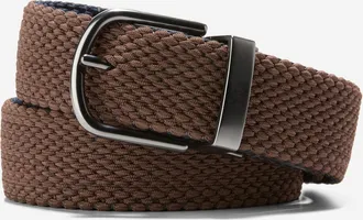 Cole Haan Mens 35MM Reversible Stretch Belt - Brown Size 32