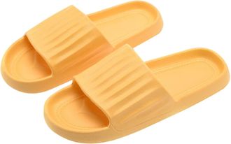 Generic RLEHJN Unisex Slip On Slippers for Women and Men Non-Slip Lightweight Flat Slide Sandals Open Toe Shower Sandals House Summer Soft Sole Shoes for Indo