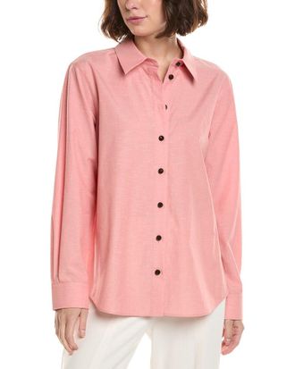 Lafayette 148 New York Solid Button Shirt