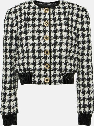 Balmain Houndstooth tweed jacket