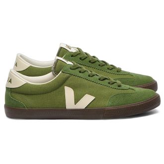 Veja Womens Volley Canvas Shoes Green 39 EU