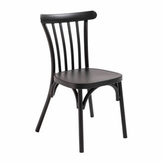 Oviala Silla de jard&iacute;n de aluminio negro