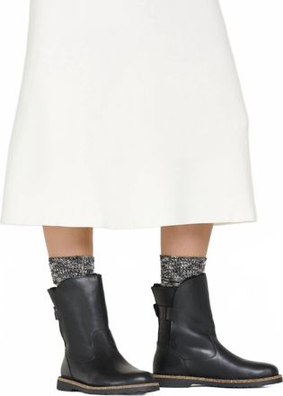 Birkenstock Womens Uppsala Shearling Boots In Black