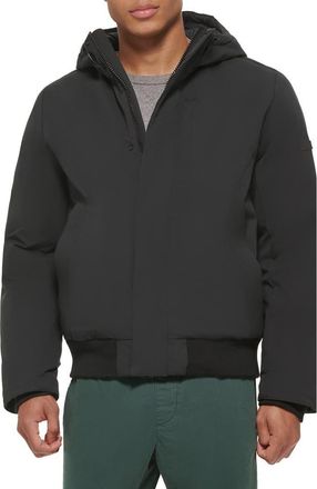 DKNY Stretch Arctic Hooded Jacket in Black at Nordstrom Rack, Size Xx-Large