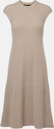 Loro Piana Abito midi in cashmere a coste