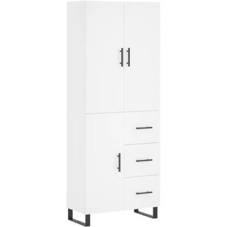 vidaXL Highboard White 69.5x34x180 cm Engineered Wood vidaXL
