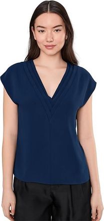 Trina Turk Zula Top Womens Clothing Ink : MD (US Womens 8-10), Polyester