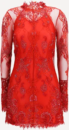 Blumarine Embroidered lace Mini Dress Female 40