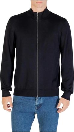 A|X Armani Exchange Cardigan met ritssluiting - Heren - Vesten - Zwart - XL - Truien & Vesten