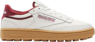 Reebok Womens Club C Golf Sneaker, Chalk/Classic Burgundy, 5 UK