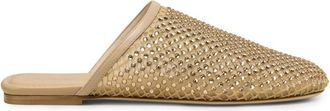 Stuart Weitzman Bareitall Shine Mule - Dames - Slip ons - Geel - 38 1/2 EU - Leer - Schoenen