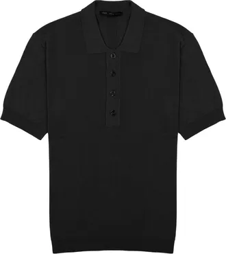 low brand Techno Viscose Knit Polo Shirt