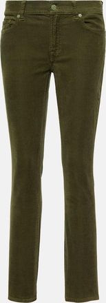 7 For All Mankind Roxanne mid-rise corduroy slim jeans