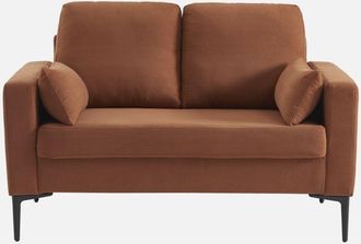 Sweeek Sof&aacute; De Pana Con Patas De Metal De 2 Plazas