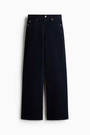 H&M Wide High Waist Jeans - Marineblaues Denim
