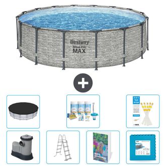 Bestway Piscina Bestway Steel Pro Max Redonda - 488x122 Cm - 8-piezas S536