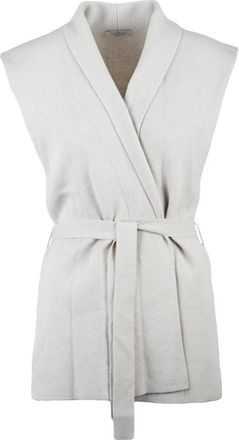 PANICALE Gilet - Dames - Bodywarmers - Beige - S - Wol - Jassen