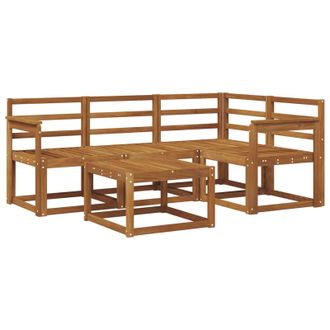 vidaXL Conjunto De Sof&aacute;s De Exterior 5 Uds. Natural Vidaxl