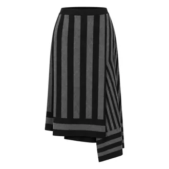 Akep Gonna Asimmetrica - - Skirts - Donna - Grigio - M