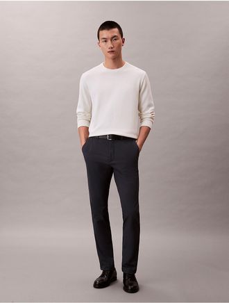 Calvin Klein Mens Tech Slim Stretch Woven Chino - Navy - 29W x 30L