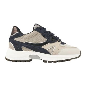 VIA VAI Schoenen, Dames, Veelkleurig, 41 EU, Leer, Danae Vicky beige sneakers