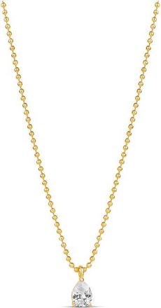 SHYMI Cubic Zirconia Pendant Necklace in Gold at Nordstrom, Size 16