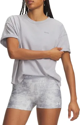 Under Armour Boxy Wordmark T-Shirt in Mod Gray at Nordstrom, Size Xx-Large