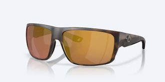 Costa Unisex Fly Line Polarized Sunglasses In Matte Tortoise Gold Mirror