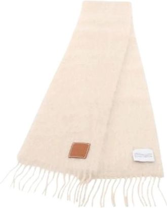 Loewe Pre-owned Scarves, female, Beige, Size: ONE SIZE Pre-owned Shawl