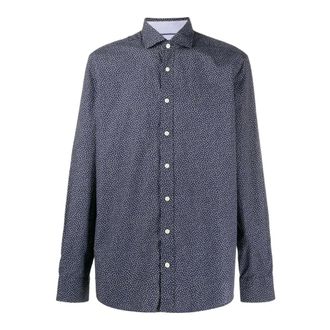 Hackett Hm307796 overhemd - Heren - Overhemden - Blauw - Maat: XL