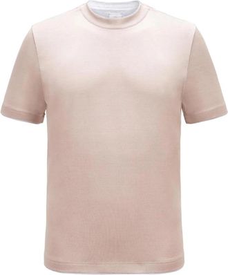 Eleventy T-shirt met ronde hals - Heren - T-shirts - Beige - XL - Katoen - Tops