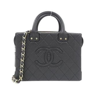 Chanel Pre-owned Vintage Handtas - Dames - Pre-owned - Zwart - Maat: ONE Size Leer