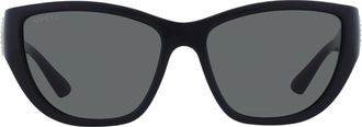 Gucci Grey Cat Eye Ladies Sunglasses GG2122S 002 56