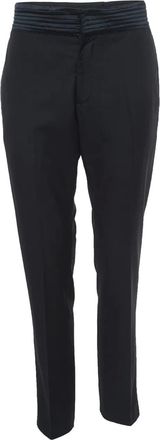 Emporio Armani Pantaloni con banda raso in vita - Nero