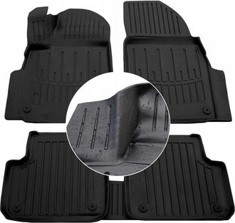 OEM Alfombrillas Y Limpiaparabrisas De Goma Para Vw Touareg 3 Cr A Partir De 2018 - Ud Troughs