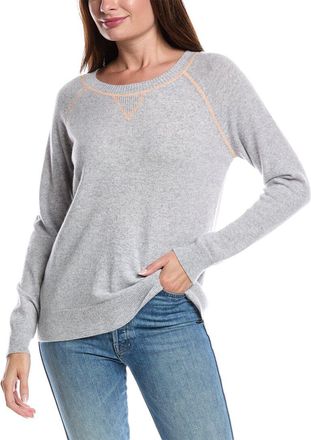 Forté Cashmere Coverstitch Cashmere Sweatshirt