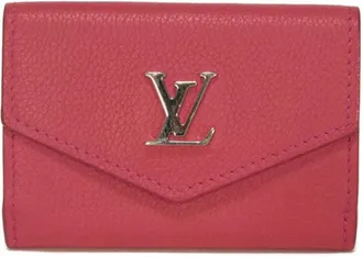 Louis Vuitton Pink Leather Wallet (Tri-Fold) (Pre-Owned)