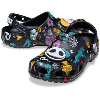 Crocs Classic 211419-90H Clogs Mens Black Multi Comfort Casual Shoes JAX2143