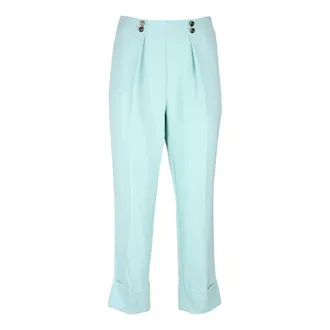 Elisabetta Franchi Mujer, Pantalones, Azul, Talla: L