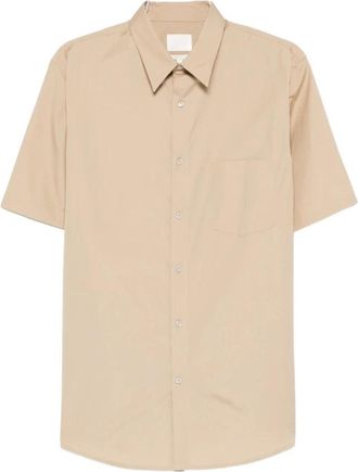 A.P.C. Cohle M12005 Baa - Heren - Korte mouwen Overhemden - Beige - M - Overhemden
