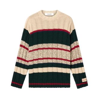 Golden Goose Jersey de cuello redondo a rayas - Knitwear - Hombre - Multicolor - S