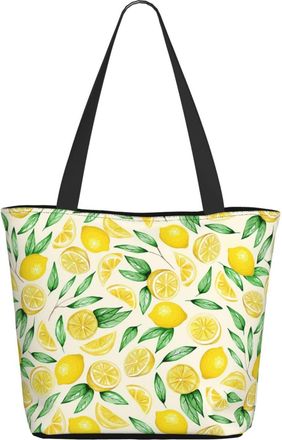 AOOEDM Lemons Pattern Ladies Shopping Bag 13x11x7in.The Perfect ValentineS Day Gift.It Is The Best ValentineS Day Gift For Mom, Daughter, Wife,Etc