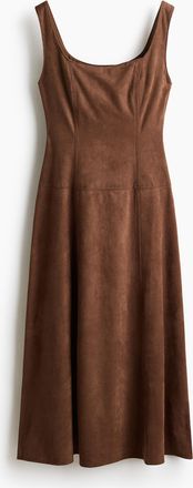 H&M &Auml;rmelloses Midikleid - Beige