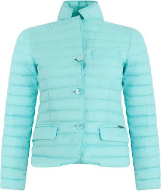 Moorer Aspen Quilted Jacket - Dames - Winterjassen - Blauw - XS - Polyester - Jassen