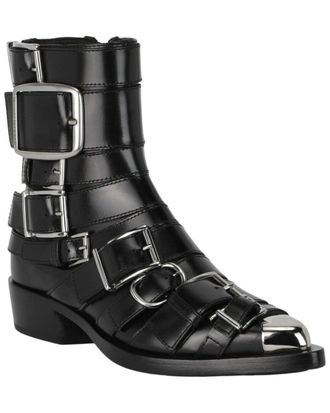 Alexander McQueen Alexander Mcqueen Strappy Punk Leather Bootie
