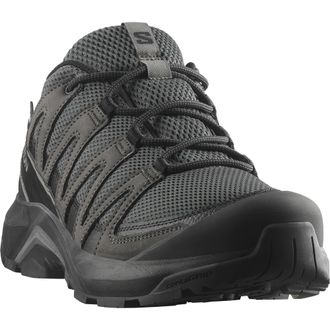 Salomon Wanderschuh SALOMON X-ADVENTURE RECON GORE-TEX, Herren, Gr. 44,5, schwarz (asphalt, castlerock, schwarz), Leder, Textil, Schuhe Wanderschuh, wasserdic