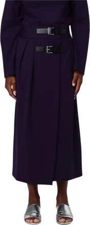 Liviana Conti Midi Rok - Dames - Midirokken - Paars - L - Rokken