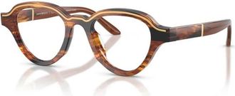 Emporio Armani Opt + Clip-On Frame - Heren - Brillen - Bruin - 47 MM - Accessoires