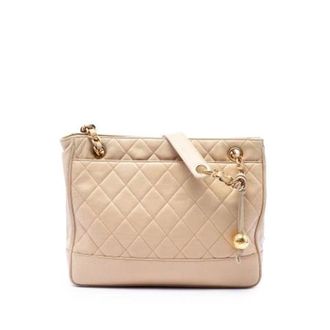 Chanel Pre-owned Bolso de Hombro Acolchado Vintage - Pre-owned - Mujer - Beige - ONE SIZE