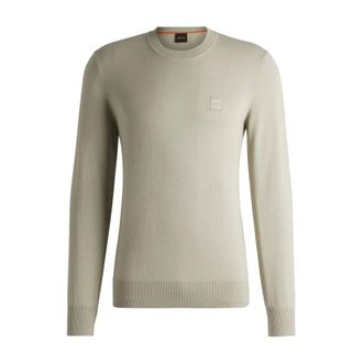 HUGO BOSS Truien & Vesten, Heren, Beige, 3Xl, Kasjmier, Round-neck Truien